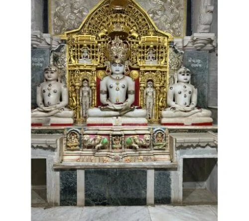 Sacred Jain shrine — symbolism of Munisuvrata Bhagwan